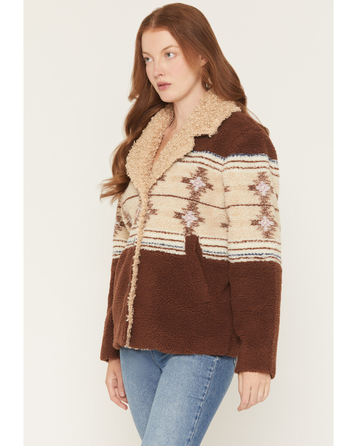 Image #2 - Idyllwind Women's Stonewood Sherpa Coat, Brown, hi-res