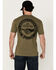 Image #1 - Troll Co Men's Haggler Short Sleeve Graphic T-Shirt , Green, hi-res