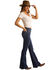 Image #2 - Rock & Roll Denim Women's Button Front Bootcut Jeans, Blue, hi-res