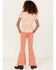 Image #3 - Shyanne Girls' Colored Flare Jeans, Rose, hi-res