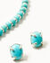 Image #2 - Shyanne Women's Americana Long Horn Pendant Necklace and Earring Set - 2 Piece , Turquoise, hi-res