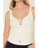 Image #3 - Idyllwind Women's Cora Lace-Up Sleeveless Tank Top, Cream, hi-res