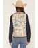 Image #4 - Shyanne Women's Horse Print Polar Fleece Vest, Khaki, hi-res