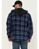 Image #4 - Hawx Men's Hooded Printed Polar Fleece Jacket , Navy, hi-res