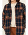 Image #3 - Lucky Brand Workwear Women's Plaid Print Button-Down Flannel Shacket, Blue, hi-res