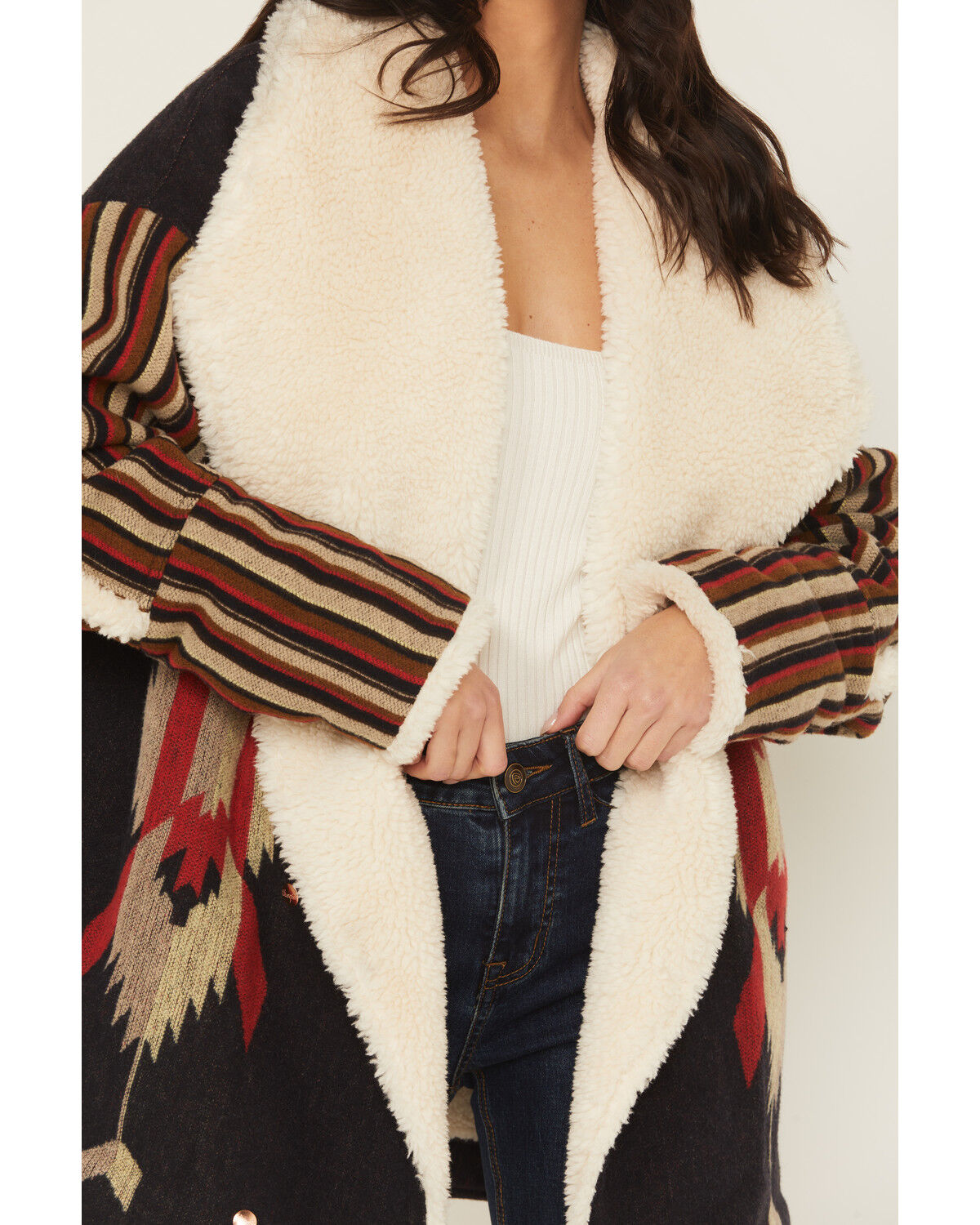 Image #3 - Wrangler X Lainey Wilson Women's Southwest Coat, Black, hi-res