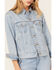 Image #3 - Levi's Women's Medium Wash Ex Boyfriend Denim Trucker Jacket, Blue, hi-res