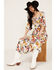 Image #1 - Wild Moss Women's Floral Print Midi Dress , Multi, hi-res