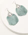 Image #1 - Shyanne Women's Juniper Sky Fringe Earrings, Teal, hi-res