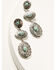 Image #1 - Shyanne Women's Antique Silver Concho Drop Earrings , Silver, hi-res