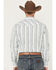 Image #4 - Cinch Men's Striped Print Modern Fit Long Sleeve Snap Western Shirt, White, hi-res