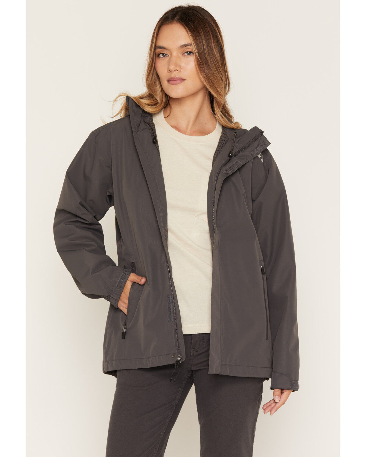 Ariat Women's Rebar Stormshell Waterproof Jacket, Grey, hi-res