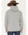 Image #4 - Ariat Men's Logo Graphic Hooded Sweatshirt - Big, Grey, hi-res