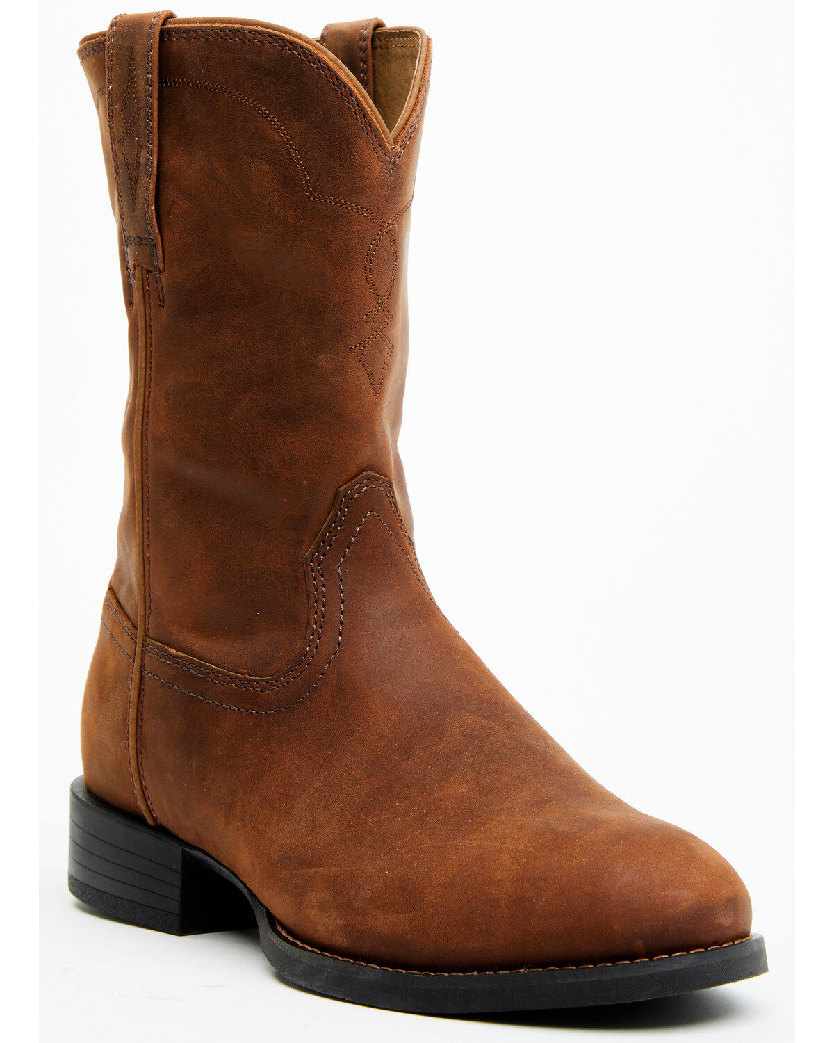 Cody James Cush Core&reg; Men's Highland Roper Western Boots - Round Toe, Brown, hi-res