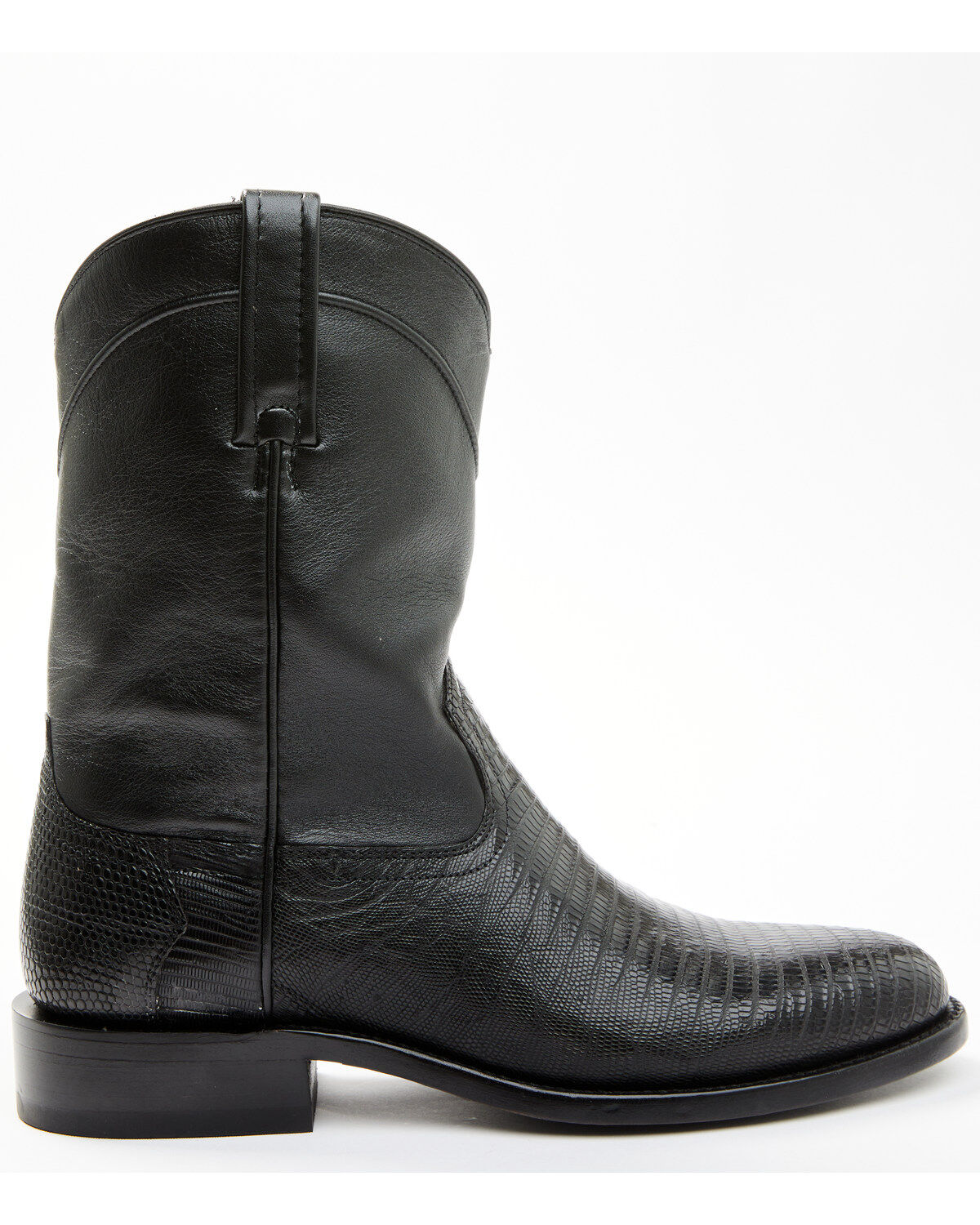 Image #2 - Cody James Black 1978&reg; Men's Carmen Exotic Teju Lizard Roper Boots - Round Toe, Black, hi-res