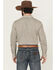 Image #4 - Gibson Trading Co Men's Bullseye Geo Print Long Sleeve Button-Down Western Shirt - Tall, Ivory, hi-res