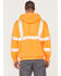 Image #4 - Carhartt Men's Hi-Vis Brite Orange Loose Fit Thermal Full-Zip Hooded Work Sweatshirt , Bright Orange, hi-res