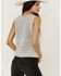 Image #4 - Sadie & Sage Women's Striped Sweater Tank , Grey, hi-res