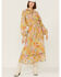 Image #1 - Show Me Your Mumu Women's Cait Groovy Blooms Midi Dress, Multi, hi-res