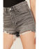 Image #2 - Lucky Brand Women's Hideaway Mid Rise Shorts, Grey, hi-res