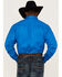 Image #4 - RANK 45&reg; Men's Solid Basic Twill Logo Long Sleeve Button-Down Western Shirt, Royal Blue, hi-res
