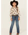 Image #1 - Wrangler Girls' Hanna Dark Wash Bootcut Stretch Denim Jeans , Dark Wash, hi-res