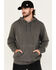 Image #1 - Carhartt Men's Midweight Relaxed Fit Graphic Hooded Sweatshirt, Dark Grey, hi-res