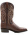 Image #2 - Dan Post Men's 12" Hand Quill French Exotic Western Boots - Medium Toe, Rust Copper, hi-res