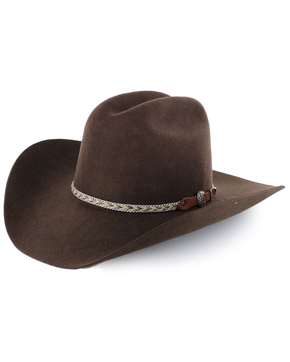 Image #1 - Cody James&reg; Men's Ramrod 3X Low Cattleman Pro Rodeo Felt Hat, Chocolate, hi-res
