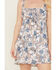 Image #3 - Wild Moss Women's Ruffle Trim Floral Print Dress, Ivory, hi-res