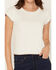 Image #3 - Cleo + Wolf Women's Whip Stitch Baby Tee, Ivory, hi-res