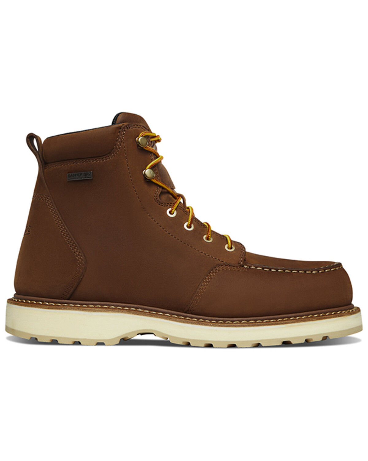 Image #2 - Danner Men's Cedar River 6" Moc Waterproof Work Boots - Aluminum Toe, Brown, hi-res