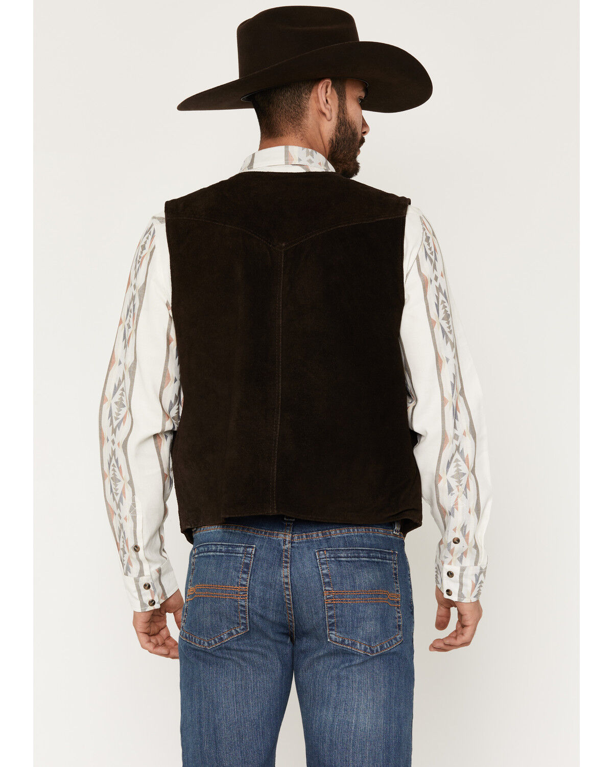 Image #4 - Cody James Men's Angus Suede Vest, Brown, hi-res
