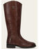 Image #2 - Frye Women's Melissa Button Tall Inside Zip Boots - Round Toe, Brown, hi-res