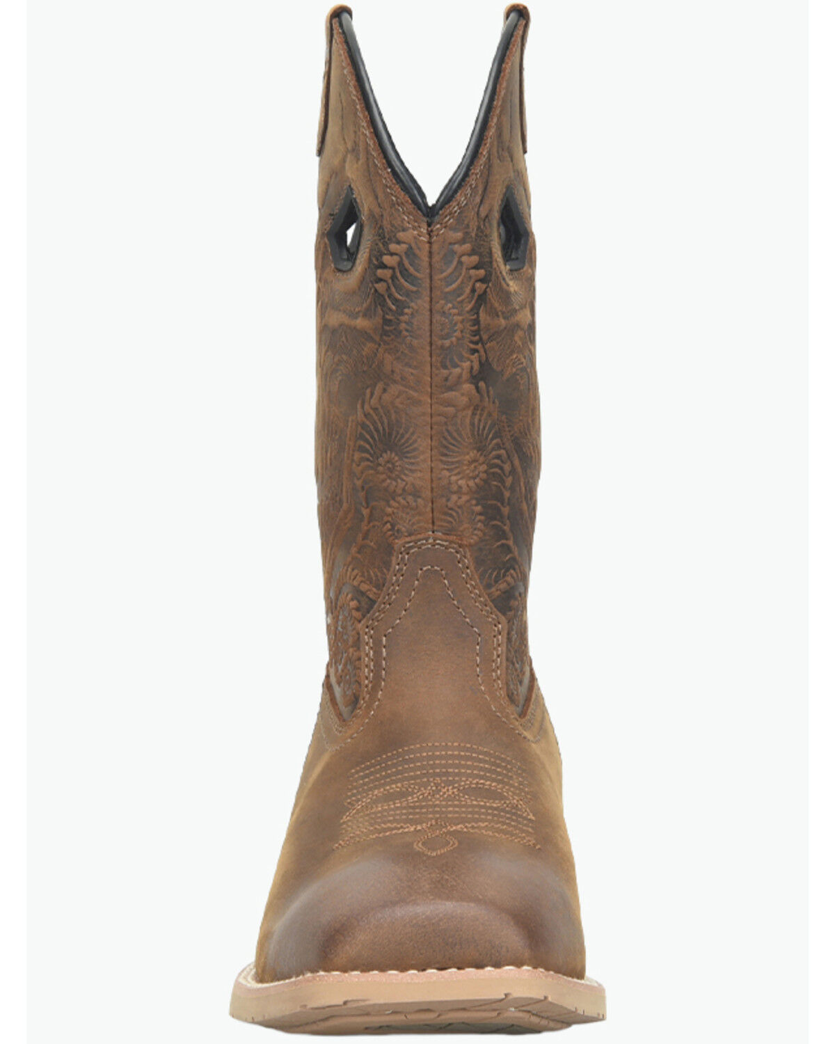 Image #3 - Double H Men's Requiem Performance Western Boots - Broad Square Toe, Brown, hi-res