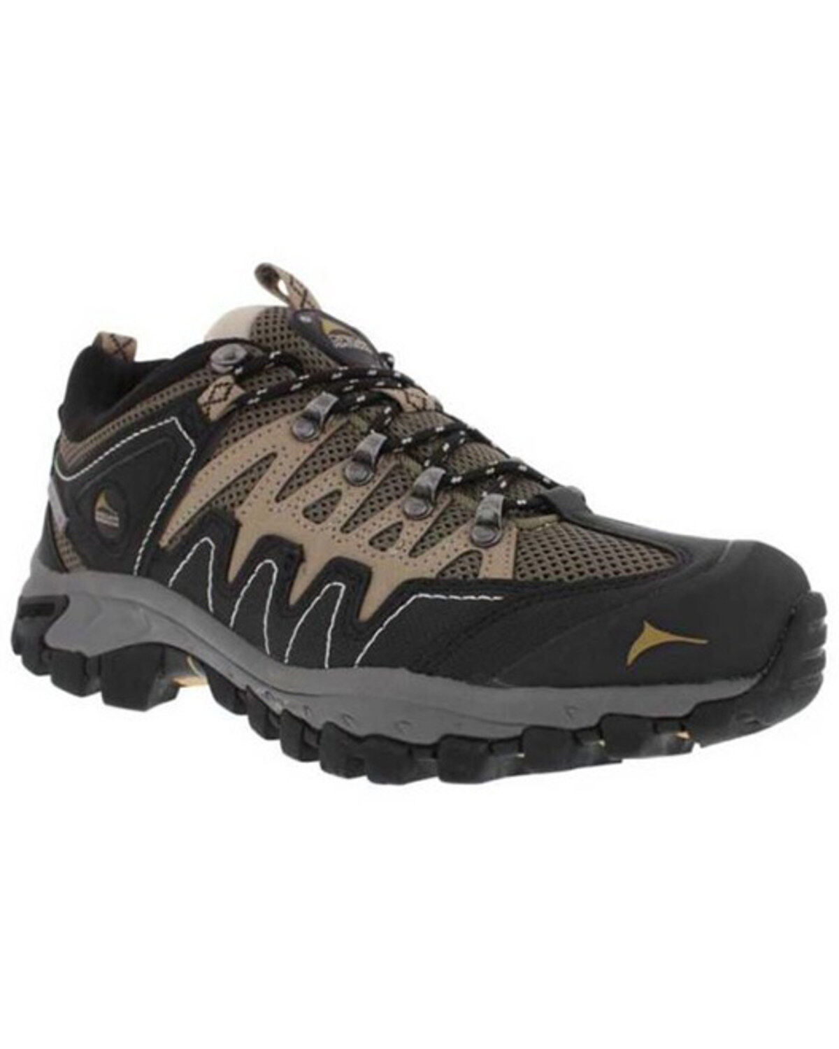 Image #1 - Pacific Mountain Men's Dutton Low Lace-Up Waterproof Hiking Shoes - Soft Toe, Beige/khaki, hi-res