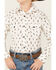 Image #2 - Rock & Roll Denim Boys' Abstract Geo Print Long Sleeve Snap Stretch Western Shirt , White, hi-res