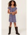 Image #2 - Shyanne Girls' Ditsy Floral Flowy Dress, Blue, hi-res