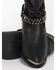 Image #4 - Shyanne Women's Tammye Slouch Harness Fashion Boots - Round Toe, Black, hi-res