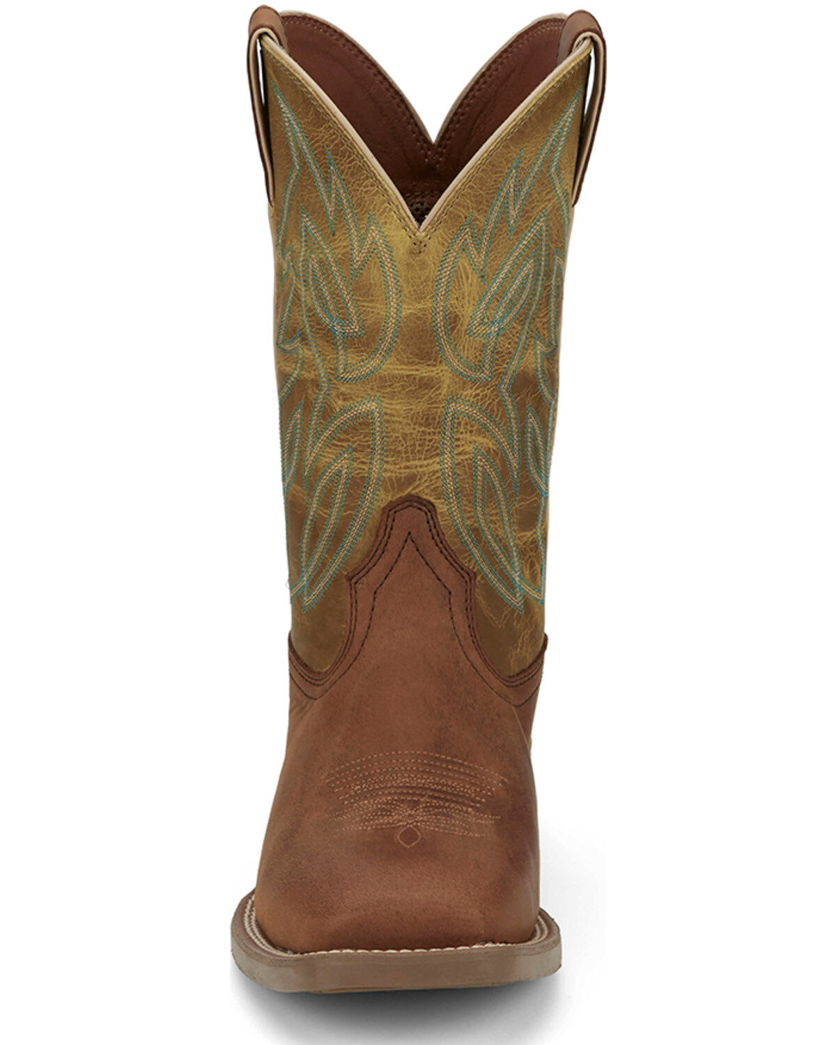 Image #4 - Justin Men's 11" Stampede Canter Western Boots - Broad Square Toe, Brown, hi-res
