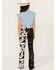 Image #3 - Saints & Hearts Girls' Cow Print Flare Pants , Black, hi-res