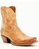 Image #1 - Cleo + Wolf Women's Fern Western Booties - Square Toe , Tan, hi-res