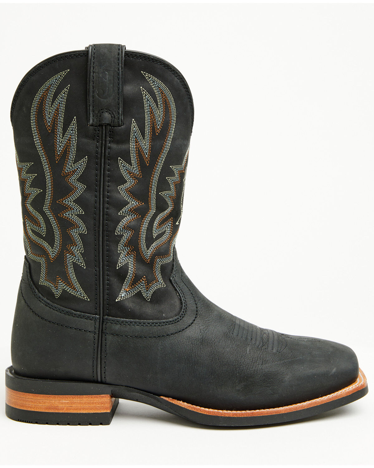 Image #2 - Justin Men's Outlaw Rustle Performance Western Boots - Broad Square Toe, Black, hi-res