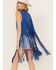 Image #4 - Fornia Women's Suede Fringe Vest, Blue, hi-res