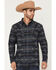 Image #1 - Moonshine Spirit&reg; Men's Tiki Time Southwestern Print Long Sleeve Snap Flannel Shirt, Black, hi-res