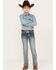 Image #3 - Shyanne Little Girls' Floral Dreamcatcher Bootcut Jeans , Blue, hi-res