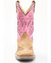 Image #4 - Shyanne Girls' Chloe Glitter Western Boots - Square Toe, Pink, hi-res