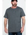 Image #1 - Hawx Men's Pocket Henley Short Sleeve Work T-Shirt - Tall, Charcoal, hi-res