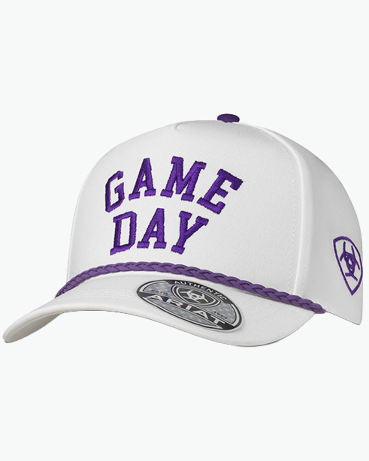 Image #1 - Ariat Men's Game Day Ball Cap, White, hi-res