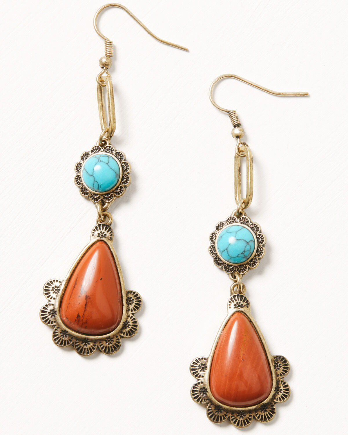 Image #1 - Shyanne Women's Golden Skyland Multi Stone Dangle Earrings, Gold, hi-res